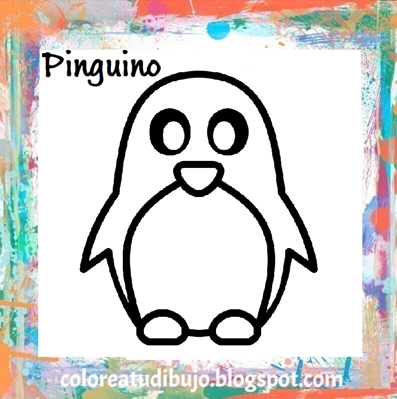 Dibujo de Pinguino para pintar