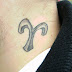 An Aries Neck Tattoo