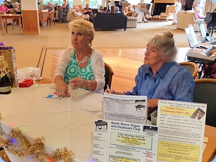Our intrepid Desk Crew, Margaret Black (L) and Club Secretary, Delyse Whorwood (R).