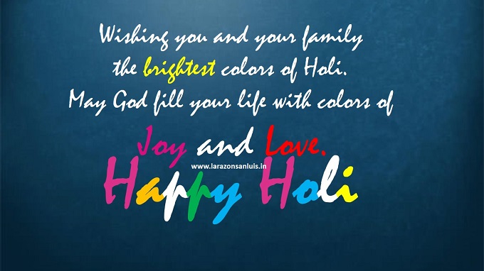 Wishes of Happy Holi 2021 in English and Hindi