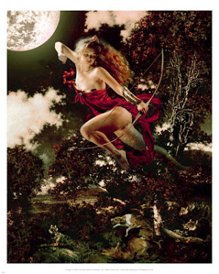 This one is of Diana, goddess of the hunt and the moon, and also identified