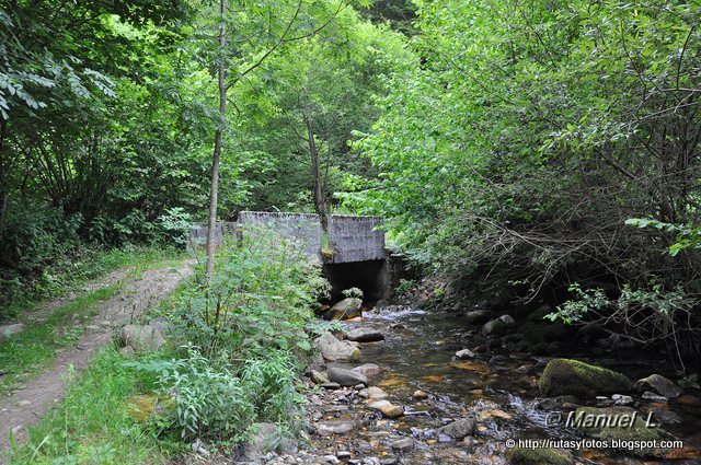 Los Robles y Cascada del Taballon del Mogallu