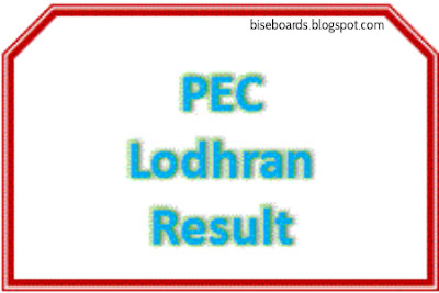 PEC Lodhran Board 5th & 8th Class Result 2016