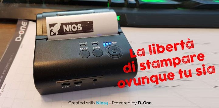 Using the Nios4 application with thermal printers