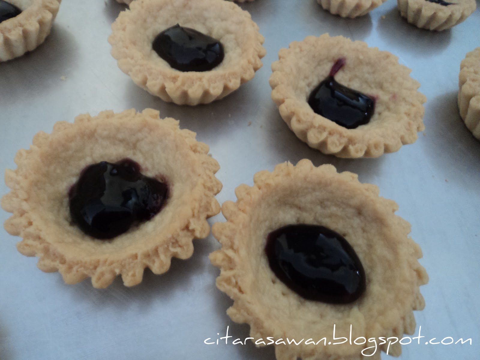 Blueberry Cheese Tart / Tart Keju Blueberi ~ Resepi Terbaik