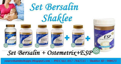 Set Berpantang, Badan Bertenaga, Luka cepat sembuh & Melancarkan Penyusuan, set Milk Booster, Shaklee Seremban, Shaklee Melaka, Shaklee Senawang, Shaklee Temerloh, Shaklee Selangor