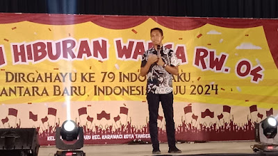 Camat Karawaci Kukuhkan Pengurus IPR Saat Hadir di Malam Hiburan Warga RW 04 Karawaci Baru