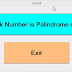 How to find palindrome number in visual basic 6.0