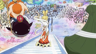 ワンピースアニメ 魚人島編 545話 オトヒメ 地上 | ONE PIECE Episode 545