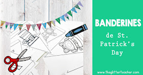 Banderines del día de San Patricio para colorear