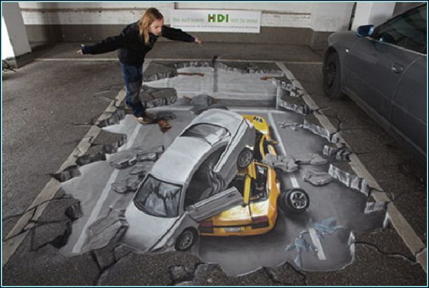 Street Art 3D cars 05