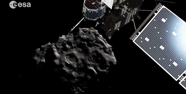 Rosetta Philae kuyruklu yıldıza iniş videosu video görüntüleri resimleri