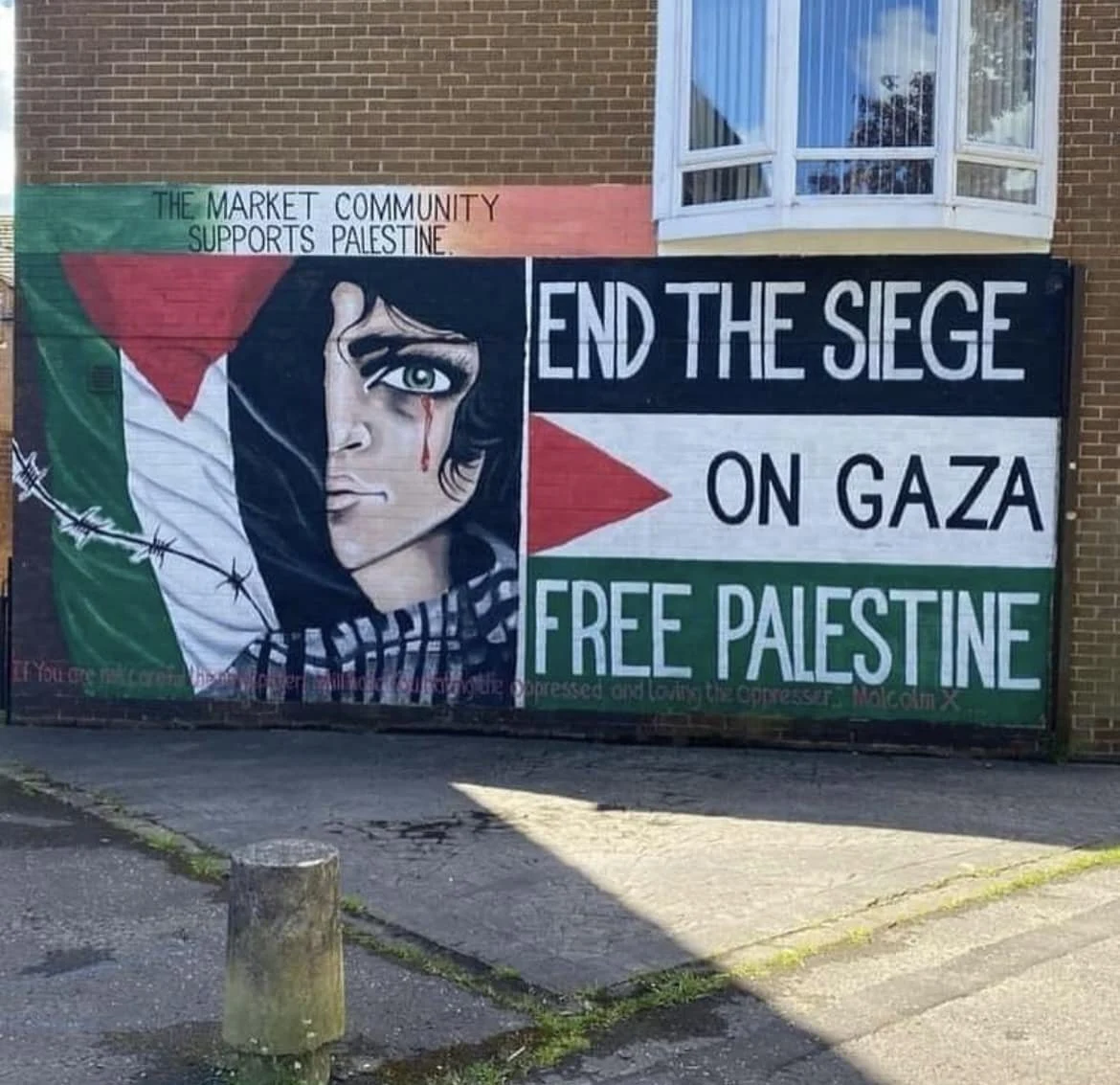 Mural Artwork 'Free Palestine' (Belfast, Northern Ireland)