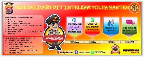 Pencapaian Inovasi SKCK Online dan Delivery Polda Banten Selama Tahun 2021