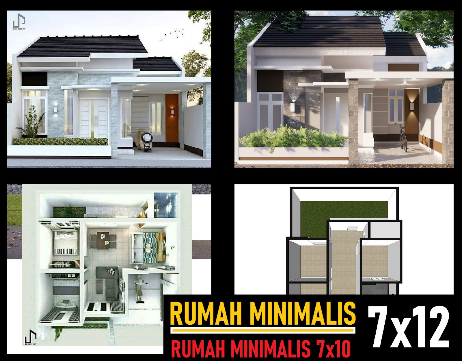  Desain  Rumah  Minimalis 3 Kamar vs 2 Kamar dilahan sempit 