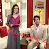 Pakistani-tv-actress-Kiran wearing beautiful dress with  fahad mustafa in morning show 