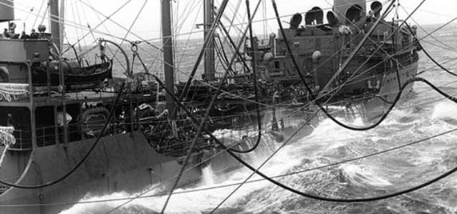 A fleet tanker refueling the ships of the Doolittle Raid, 17 April 1942 worldwartwo.filminspector.com
