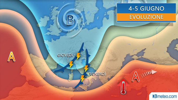 3bmeteo: "Estate ancora lontana: forte perturbazione tra giovedì e venerdì con pioggia, grandine e anche neve sulle Alpi"