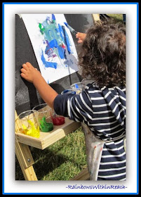 Children at the Easel and Creativity: RainbowsWithinReach RoundUP