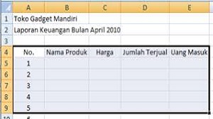 Cara Membuat Tabel di Excel