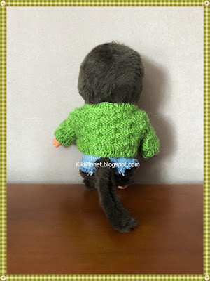 kiki monchhichi pull tricot handmade fait main knitting sweater doll poupée