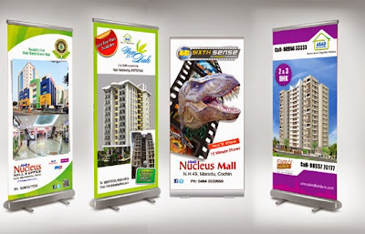 Bấn banner Standee cuốn Nhôm giá rẻ