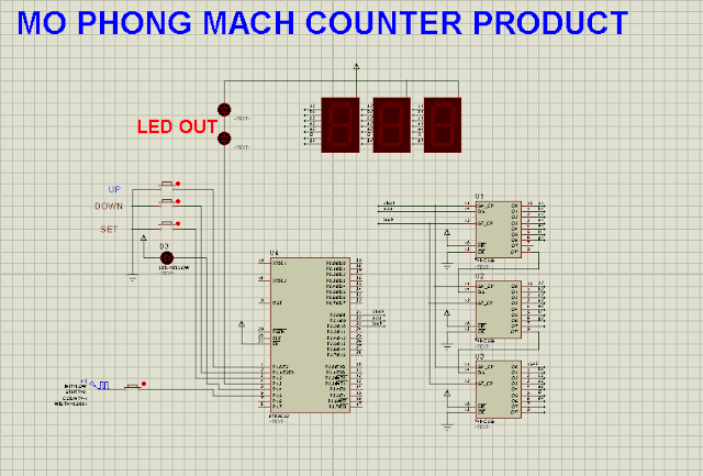 Đếm sản phẩm dùng AT89XX hiển thị led 7 thanh (demo)