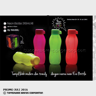 Neon Bottle 310ml  ~ Katalog Tupperware Promo Juni 2016