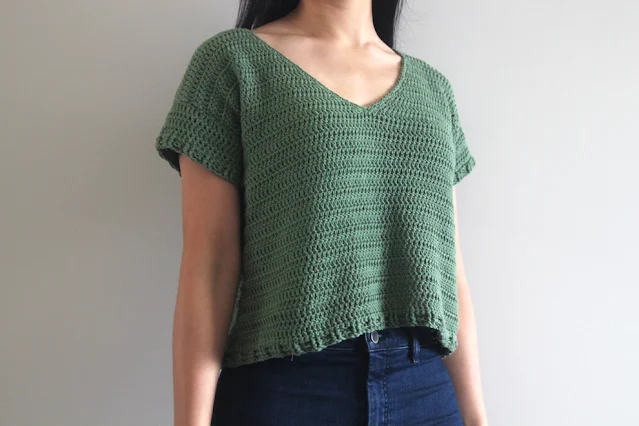 forest breeze crochet tee