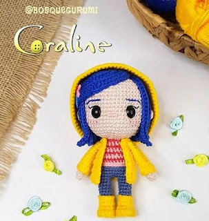 PATRON GRATIS CORALINE | LOS MUNDOS DE CORALINE AMIGURUMI 54968