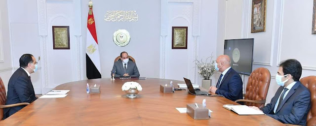 الرئيس السيسي يتابع تطوير خطط الربط النهري بين مصر والسودان عبر الخط الملاحي بين مينائي السد العالي ووادي حلفا