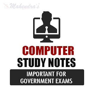  Basic Of MS Office for Competitive Exams - Computer Study Notes In PDF| 23.02.18