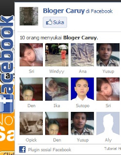 Pasang fans pages Facebook