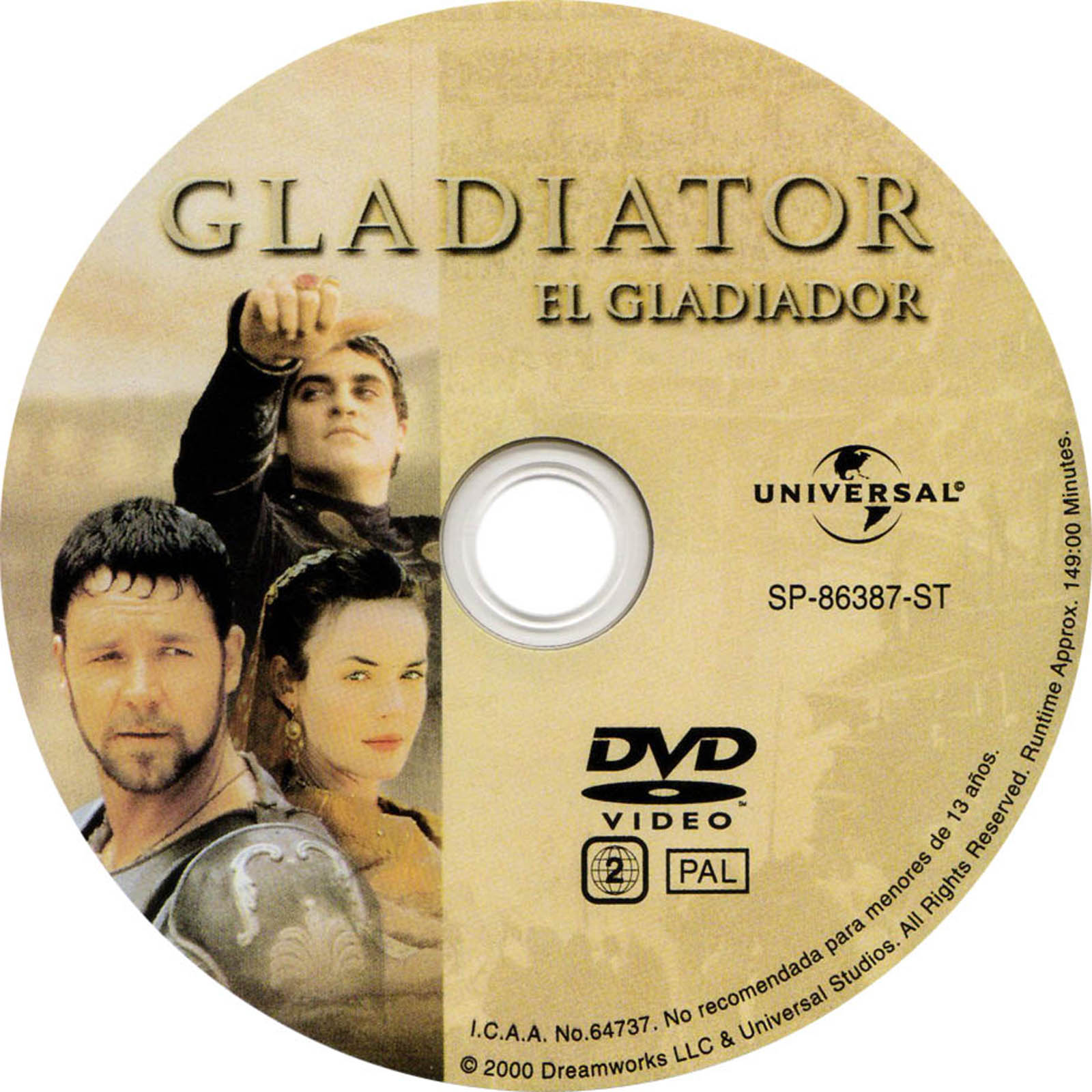 Gladiator Dvd Label Art