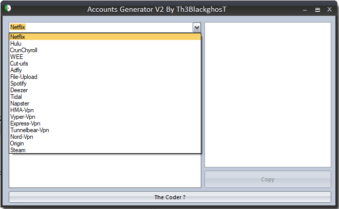 The Best Accounts Generator By Th3BlackGhosT