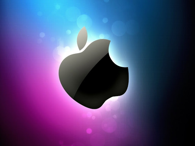 Apple Logo Blue