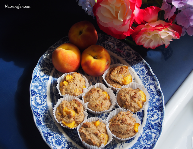 Whole Wheat Peach Muffins