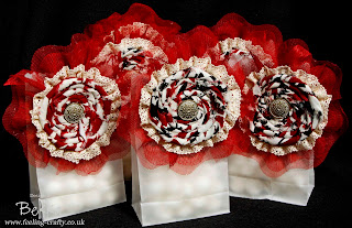 Adorable Corsage Broach by Bekka www.feeling-crafty.co.uk  You can buy your Stampin' Up! goodies from her.