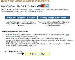 cara daftar paypal