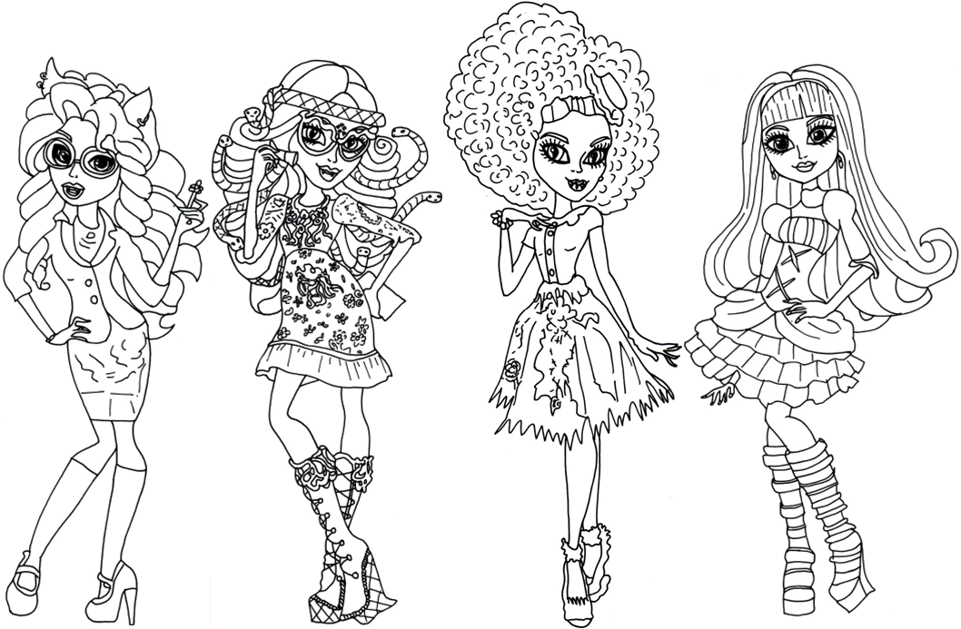 Free Printable Monster High Coloring Pages: Monster High Coloring Page