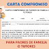 CARTA COMPROMISO PARA PADRES DE FAMILIA O TUTORES.