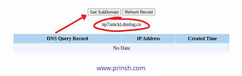 Klik Get Subdomain Dan Copy Domain Yang Muncul