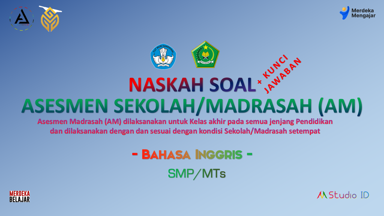 Soal Bahasa Inggris SMP/MTs - Asesmen Madrasah 2023