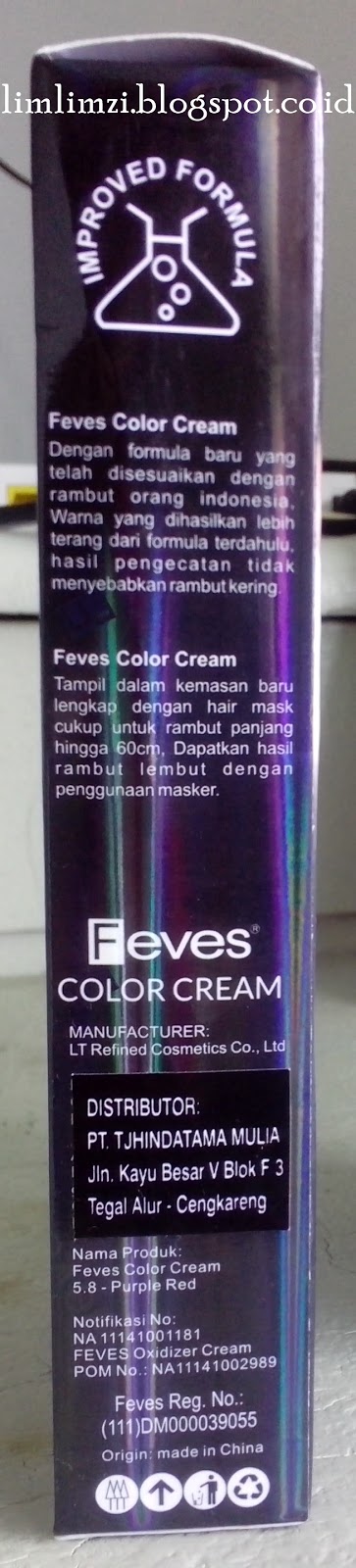  REVIEW Cat Rambut Feves  Color Cream 5 8 Purple Red 