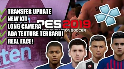  Now the  admin will share PPSSSPP soccer games again Download PES 2019 PPSSPP English Version V7