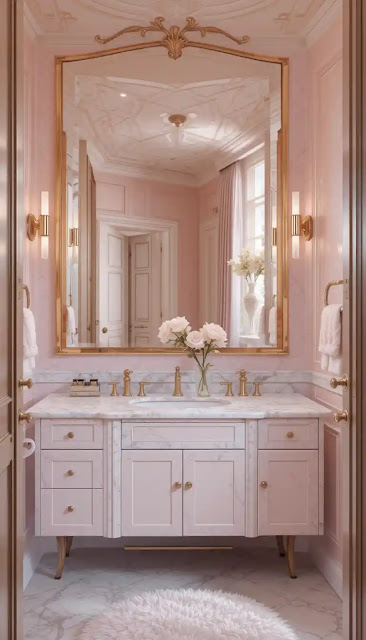 Modern Glam Teen Bathroom