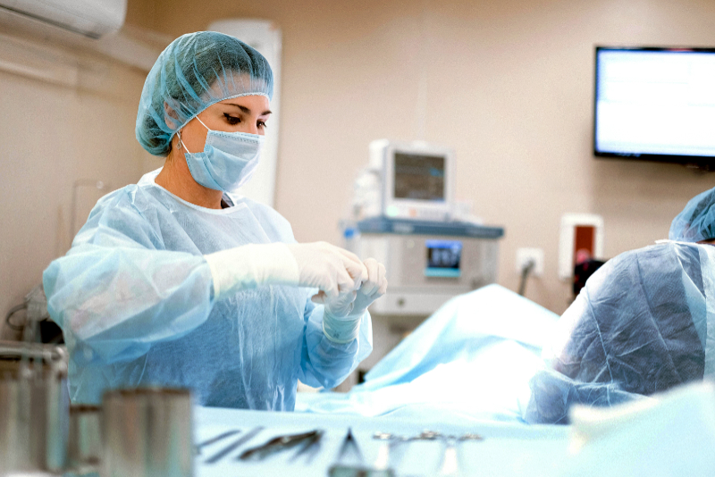 nurse with patient