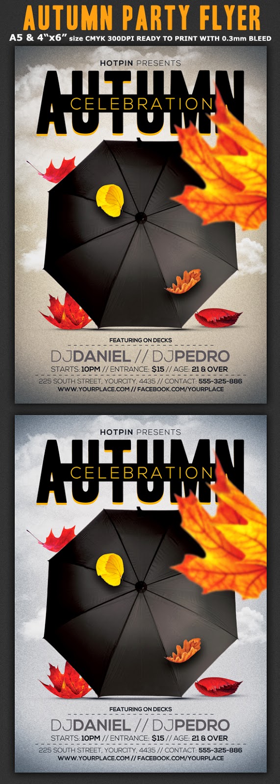  Autumn Party Flyer Template