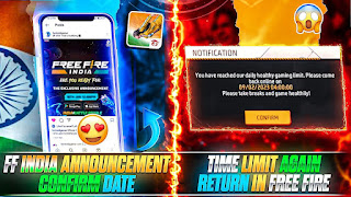 Free Fire Unban Date And Time In India 2024