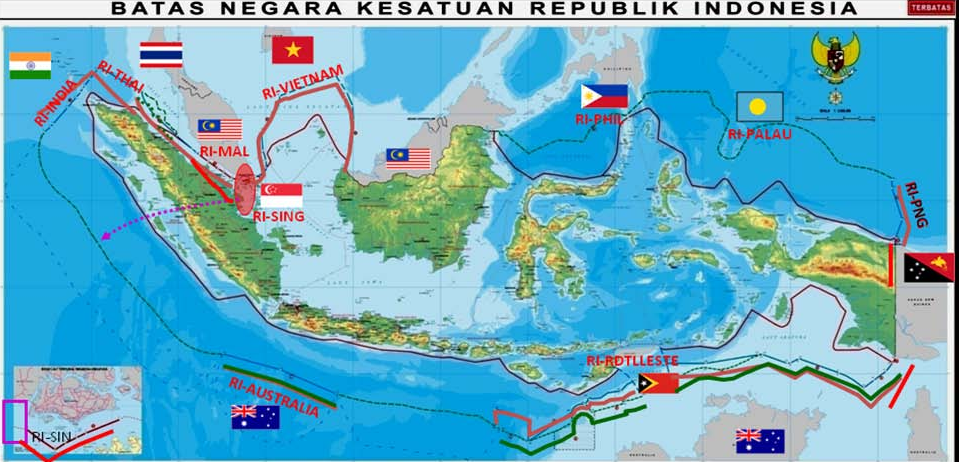 10 NEGARA  Yang Berbatasan Dengan Indonesia  Terbaru dan 